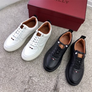 bally new leather lace-up shoes flat casual shoes sports shoes