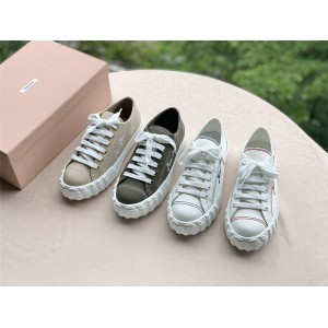 miumiu new canvas shoes gabardine sneakers casual shoes 5E970C