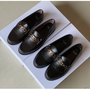 Celine LUCO MAILLON TRIOMPHE polished calf leather loafers