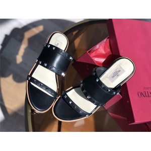 VALENTINO official website women's new rivet sandals slippers