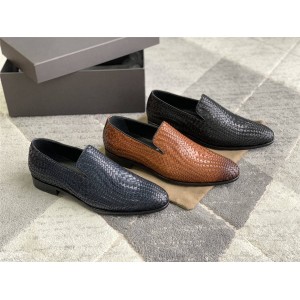 Bottega Veneta BV men's shoes hand-woven cowhide formal business shoes