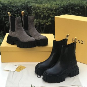 Fendi New Platform Boots Force Chelsea Boots 7U1394