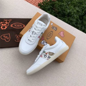 Tod's new women's shoes collage cartoon animal sneakers