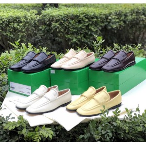 Bottega Veneta BV women's shoes crocodile print leather loafers 651365