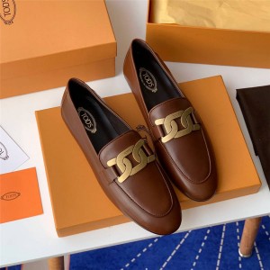 Tod's official website women's shoes buckle calfskin loafers