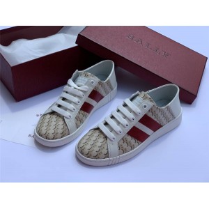 BALLY official website new BB printed canvas Wisen sneakers