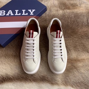 BALLY men's shoes leather lace-up casual shoes flat shoes