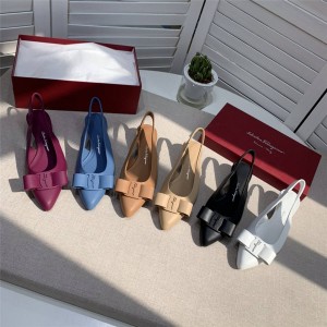 ferragamo women's shoes matte VIVA slingback sandals