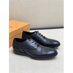 Tod's men's shoes leather men's business lace-up shoes