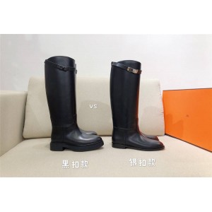 Hermes Women's Leather High-Top Variation / Jumping Boots