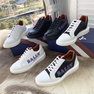 BALLY Lace Up Men's Shoes Logo Logo Sneakers