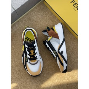 FENDI FLOW Men's Color Block Nylon Low Top Sneakers 7E1392