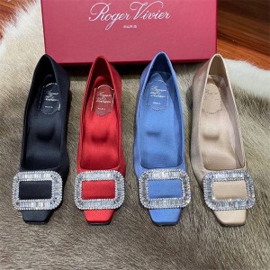 Roger Vivier RV women's Belle Vivier silk satin shoes