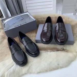 hogan men's leather casual H304 loafers leather shoes