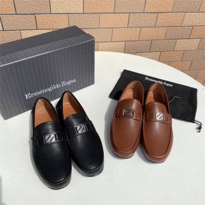 Zegna men's shoes calfskin highway driving shoes peas shoes