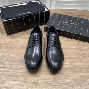 Zegna calfskin FLEX Derby shoes dress lace-up shoes