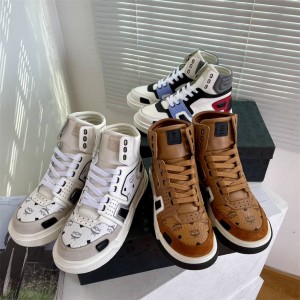 MCM new men's and women's couple high-top sneakers
