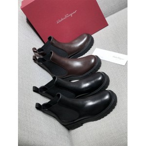 FERRAGAMO GANCINI sole ankle boots 01N662 741326