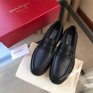 Ferragamo men's classic PENNY loafers leather shoes