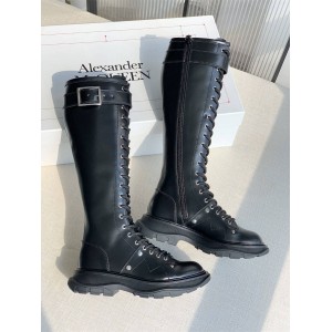Alexander McQueen Women's Tread Lace-Up Boots Boots 595466