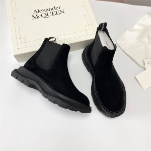 Alexander McQueen platform ankle boots Chelsea ankle boots