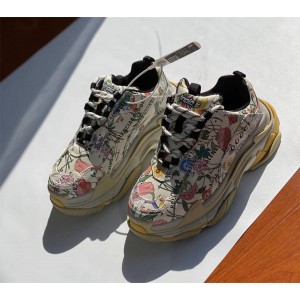 Gucci x Balenciaga Triple S Floral Sneakers 677195