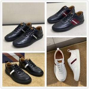 BALLY official website striped men's casual shoes sneakers