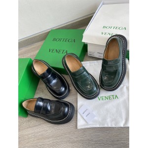 Bottega Veneta BV Women's Shoes SWELL Loafers Platform Leather Shoes