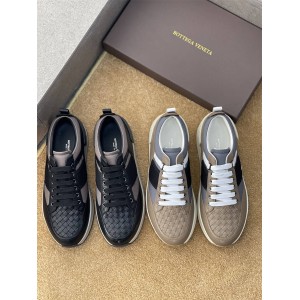 Bottega Veneta BV Men's Sneakers Panel Leather Woven Sneakers