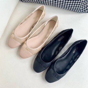 Michael Kors MK Cutout Panel Ballerina Flats