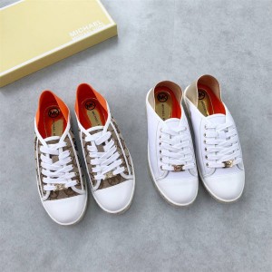 Michael Kors MK Women's Woven Canvas Sneakers Slip-ons