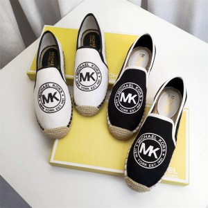 Michael Kors MK Women's Logo Print Canvas Fisherman's Shoes