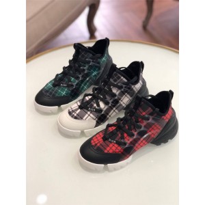dior plaid D-CONNECT sneakers running shoes dad shoes KCK222