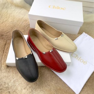 Chloe new leather shoes flat shoes single shoes casual shoes