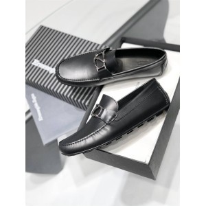 Ermenegildo Zegna Men's Leather Driving Shoes Peas Shoes