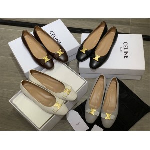 Celine new TRIOMPHE LOGO buckle shoes