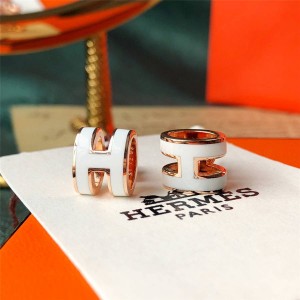 Hermes official website new enamel Pop H earrings H608001