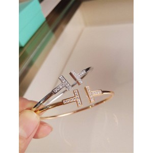 Tiffany official website T series diamond coil bracelet