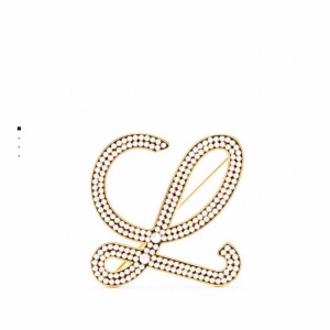 Loewe official website new ladies pearl brooch