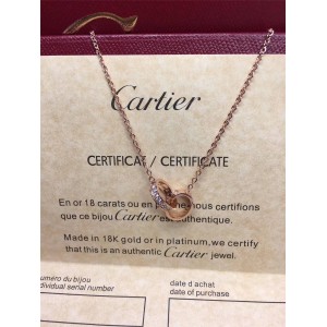 cartier official website genuine love double ring necklace