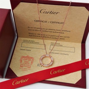 Cartier official website classic Love full diamond cake necklace