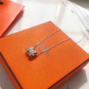 Hermes official website zircon Pop H series necklace clavicle chain