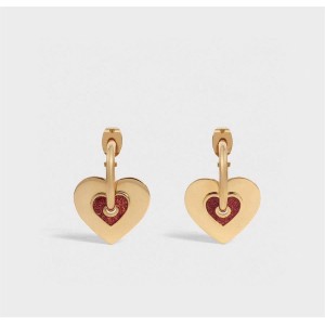 Celine official website limited new golden love earrings