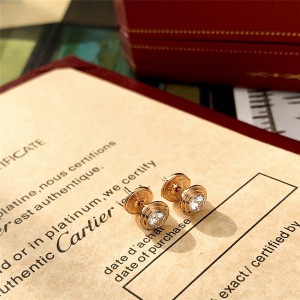 cartier Diamants Légers diamond rose gold earrings