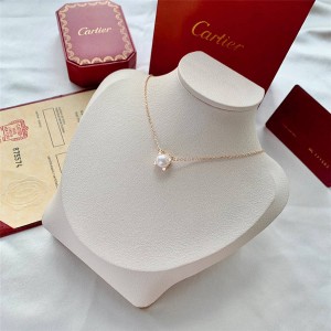 New Rose Gold Pearl C DE CARTIER Necklace B7059000
