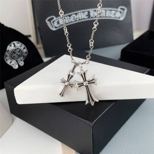 Chrome hearts official website new size Tiny cross pendant necklace