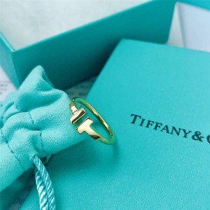 Tiffany official website gold T series coil ring