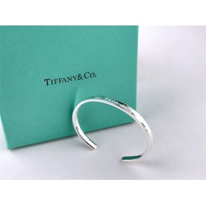 Tiffany 925 Sterling Silver 1837® Series Open Bangle