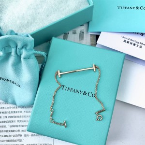 Rose gold Tiffany T series Smile small smile bracelet