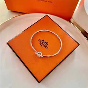 Hermes new diamond Finesse series pig nose bracelet